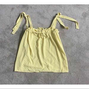 Cute Yellow Tie Tank